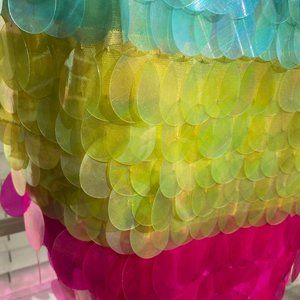 THEIA Sz 10 Sequin Spaghetti Strap Cocktail Dress